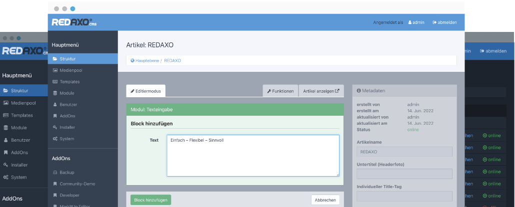 Como migrar um website feito em Redaxo para um novo servidor