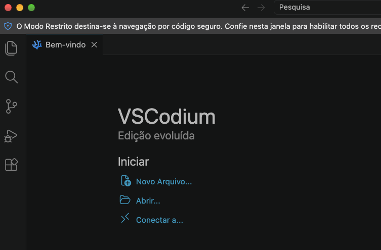 Como criar um atalho e chamar o VSCode / VSCodium direto no terminal
